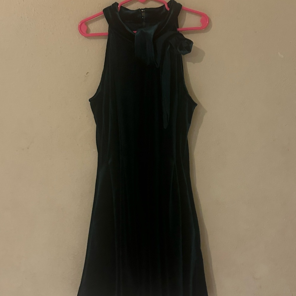 GB Girls Teal Velvet Dress